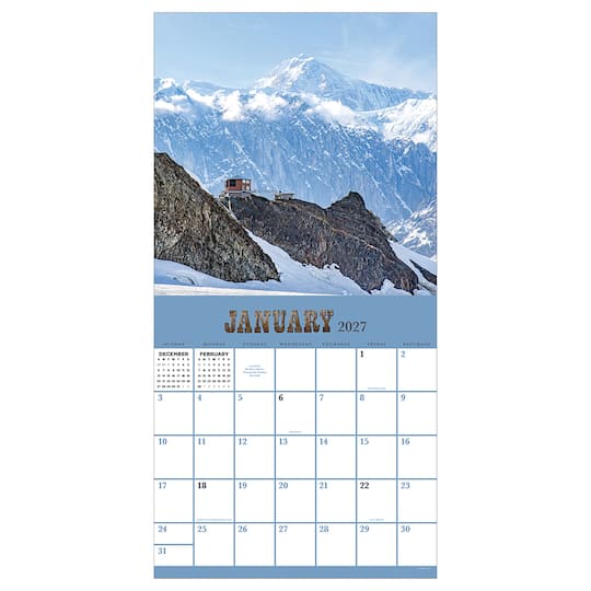 2027 Alaska Wall Calendar